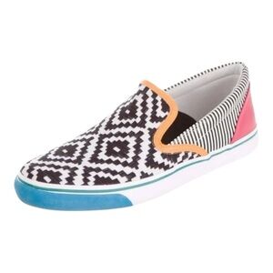 Sophia Webster Geometric Pattern Slip On Sneakers Womens Size